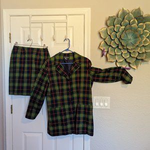 AS IF!!  VINTAGE LIZ Claiborne Jacket and Pleated Skirt | M | MATCHING 2 PC SET